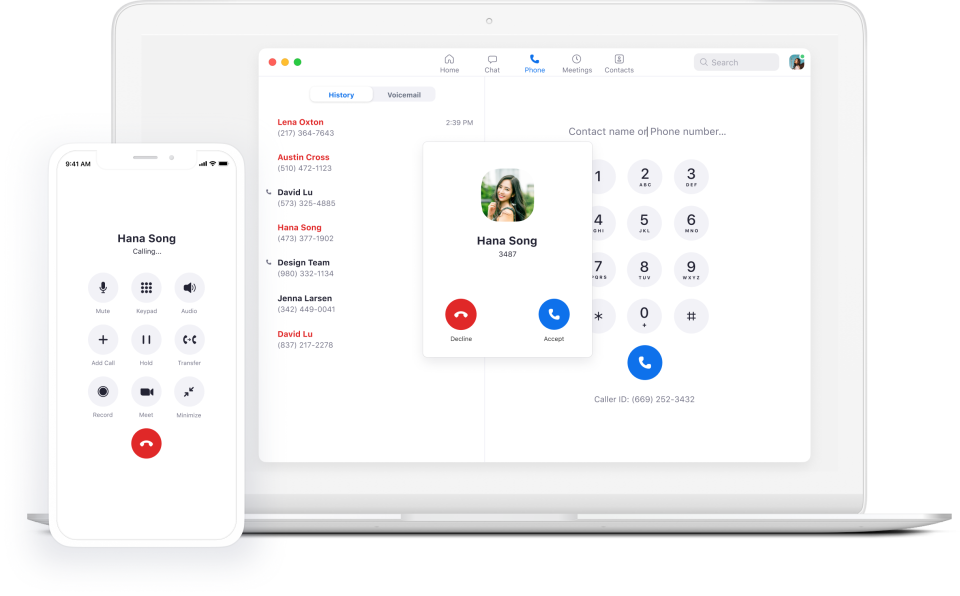 screenshot of Zoom Phone